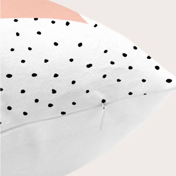 "Hello" Polka Dot Pillow Cover - Picture 3 of 4